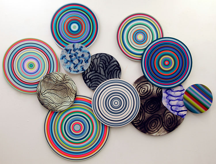 Painting by Dan Treado titled 'Drawing a Record'