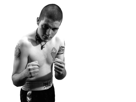 Black and White photograph by Dan Treado from the series 'All My Friends Are Prizefighters'