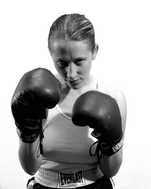 Black and White photograph by Dan Treado from the series 'All My Friends Are Prizefighters'