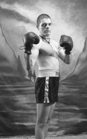 Black and White photograph by Dan Treado from the series 'All My Friends Are Prizefighters'