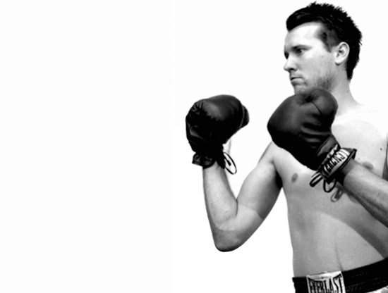 Black and White photograph by Dan Treado from the series 'All My Friends Are Prizefighters'